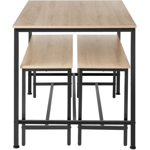 1 Ensemble Chaises De Salle À Manger Bolton En Bois Mdf Bois Clair Industriel, Chêne Sonoma