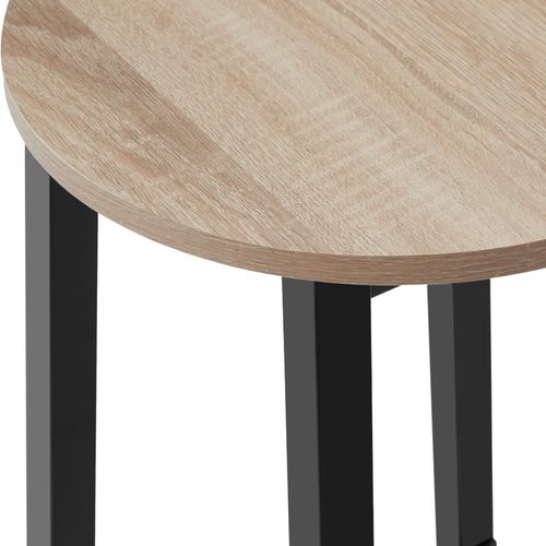 Lot De 2 Tabourets De Bar En Panneau Aggloméré 72,5 Cm Bois Clair