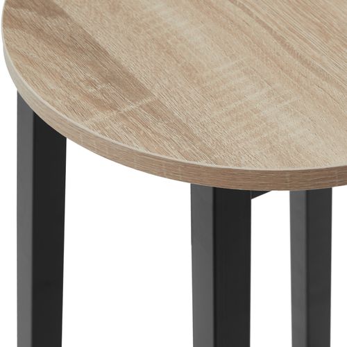 Lot De 2 Tabourets De Bar En Panneau Aggloméré 72,5 Cm Bois Clair