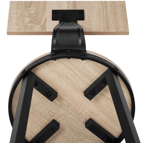 Lot De 2 Tabourets De Bar En Panneau Aggloméré Bois Clair