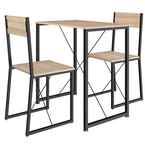 Ensemble Chaises De Salle à Manger Margate En Panneau Aggloméré Bois Clair Industriel, Chêne Son