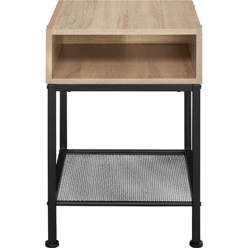 Table De Chevet Harlow En Panneau Aggloméré Bois Clair Industriel, Chêne Sonoma