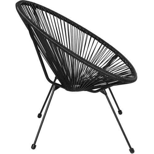 Lot De 2 Chaises De Jardin Pliantes Santana En Acier Noir