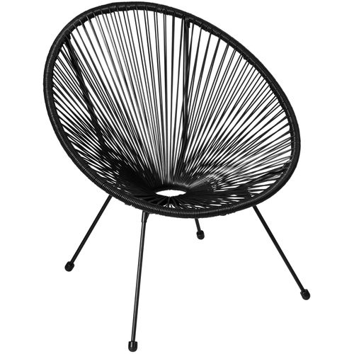 Lot De 2 Chaises De Jardin Pliantes Santana En Acier Noir