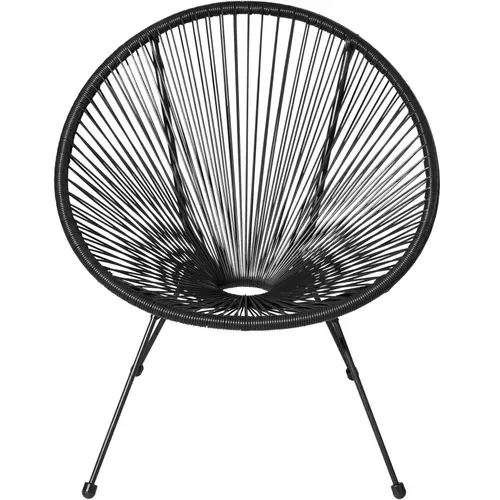 Lot De 2 Chaises De Jardin Pliantes Santana En Acier Noir