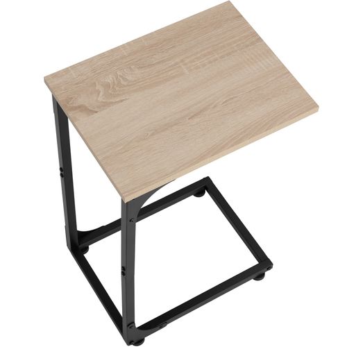 1 Table D'appoint Erie En Panneau Aggloméré Bois Clair Industriel, Chêne Sonoma
