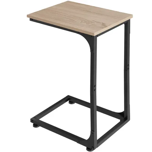 1 Table D'appoint Erie En Panneau Aggloméré Bois Clair Industriel, Chêne Sonoma