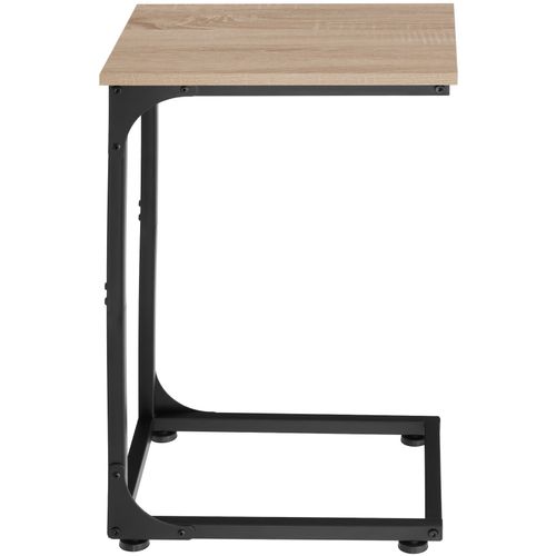 1 Table D'appoint Erie En Panneau Aggloméré Bois Clair Industriel, Chêne Sonoma