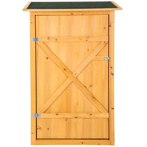 Armoire De Jardin Avec Toit Plat Taman En Bois Marron