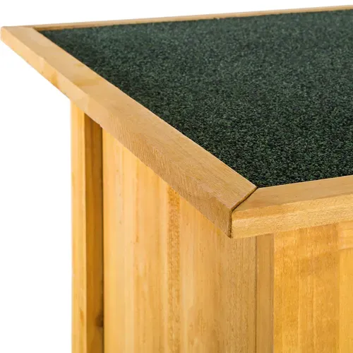 Armoire De Jardin Avec Toit Plat Taman En Bois Marron