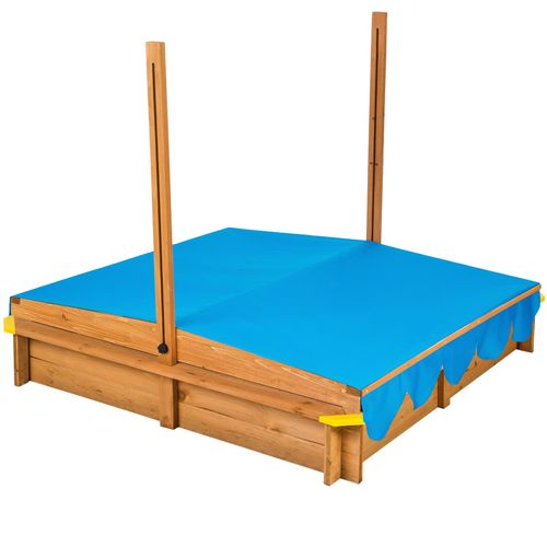 Bac à Sable, Cabane De Jardin Enfant Avec Toit Et Véranda émilia En Bois Bleu