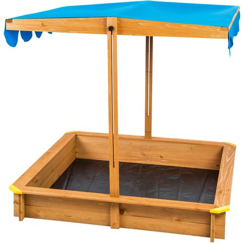 Bac à Sable, Cabane De Jardin Enfant Avec Toit Et Véranda émilia En Bois Bleu