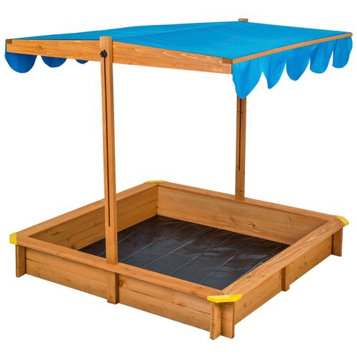 Bac à Sable, Cabane De Jardin Enfant Avec Toit Et Véranda émilia En Bois Bleu