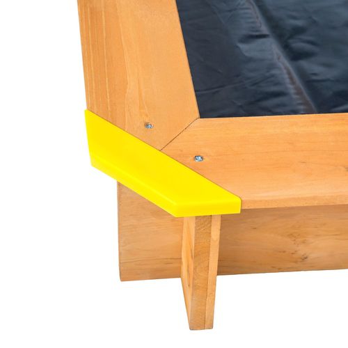 1 Bac À Sable, Cabane De Jardin Enfant Avec Toit Et Véranda émilia En Bois Rouge