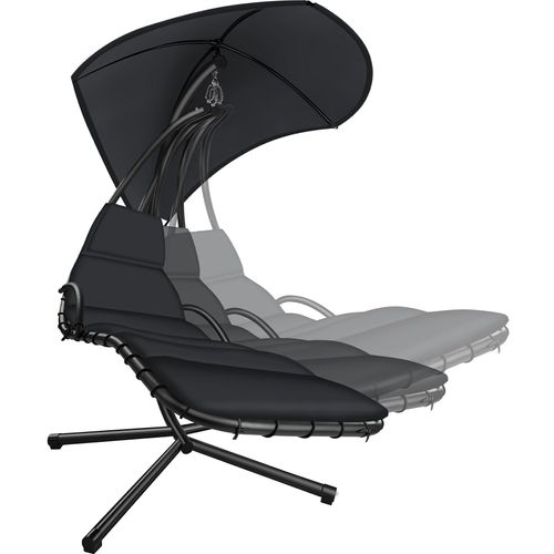 Fauteuil Suspendu Elaria En Acier Enduit De Poudre Noir