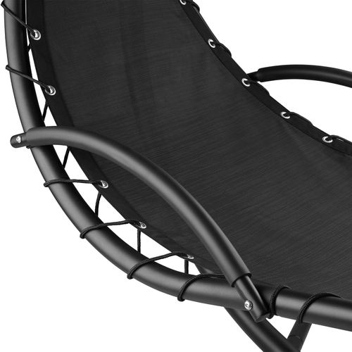 Fauteuil Suspendu Elaria En Acier Enduit De Poudre Noir