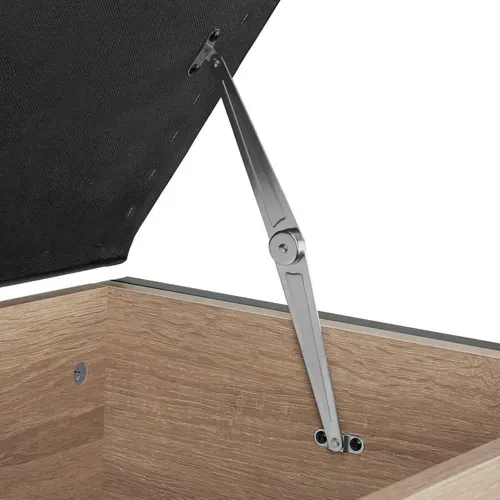 Coffre Banquette De Rangement Style Industriel Bois Clair Industriel