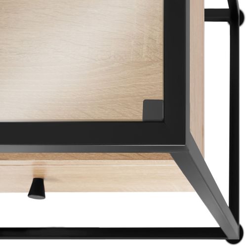 Table Console Style Industriel 101,5 X 41,5 X 80,5 Cm Bois Clair