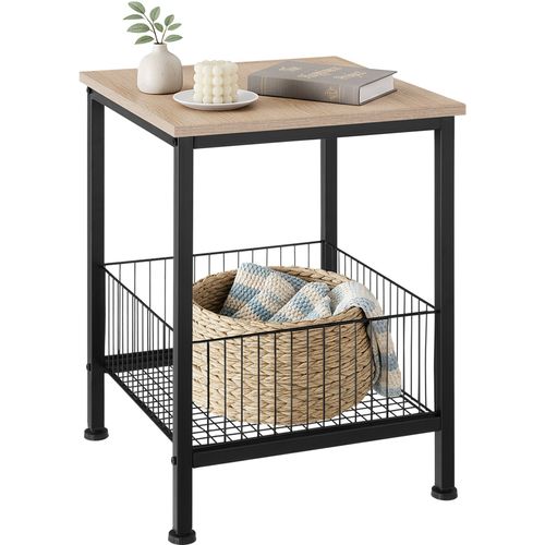 Table D'appoint Grimsby En Panneau Aggloméré Bois Clair Industriel, Chêne Sonoma