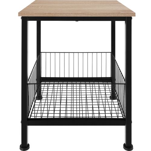 Table D'appoint Grimsby En Panneau Aggloméré Bois Clair Industriel, Chêne Sonoma