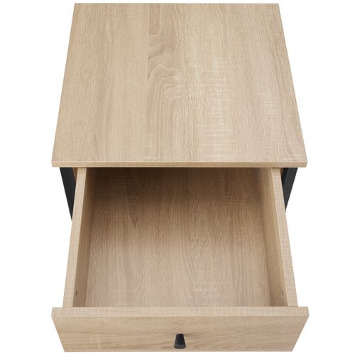 Table De Chevet Killarney En Panneau Aggloméré Bois Clair Industriel, Chêne Sonoma
