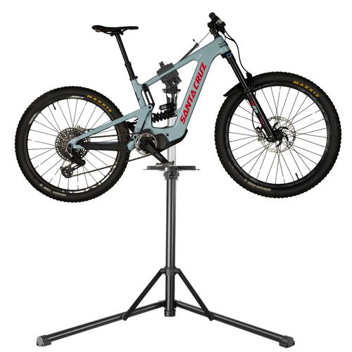 Support Réparation Vélo Pliable Résistant Cadres électrique Hauteur Réglable 360° Gris Noir