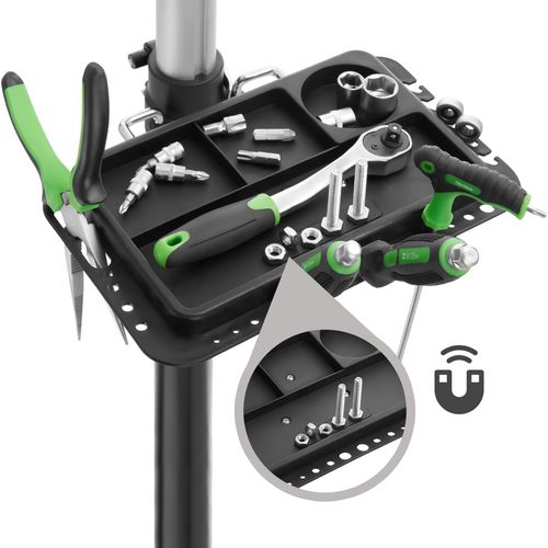 Support Réparation Vélo Pliable Résistant Cadres électrique Hauteur Réglable 360° Gris Noir