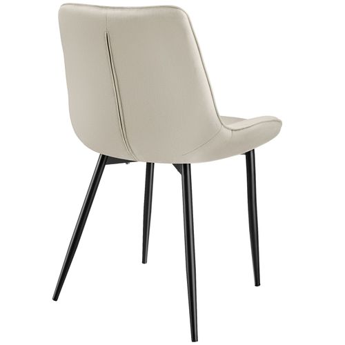 Lot De 2 Lot De Chaises Monroe En Polyester Crème