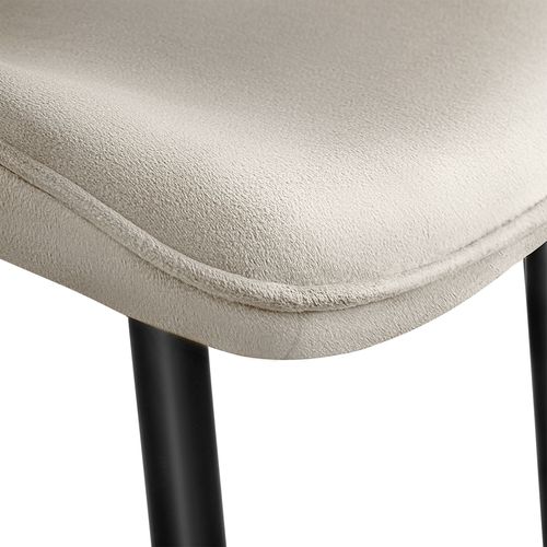 Lot De 2 Lot De Chaises Monroe En Polyester Crème