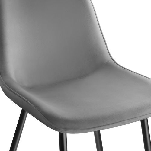 Lot De 6 Lot De Chaises Monroe En Polyester Gris