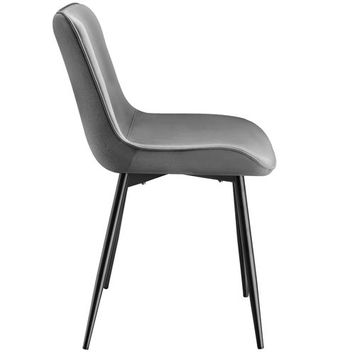 Lot De 6 Lot De Chaises Monroe En Polyester Gris