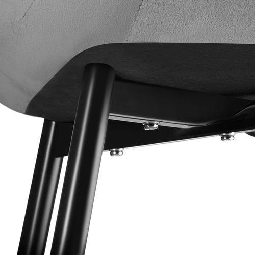 Lot De 6 Lot De Chaises Monroe En Polyester Gris