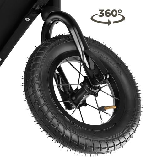 1 Remorque Vélo Pour Chien Woofrider En Acier Gris