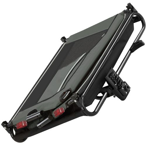 1 Remorque Vélo Pour Chien Woofrider En Acier Gris
