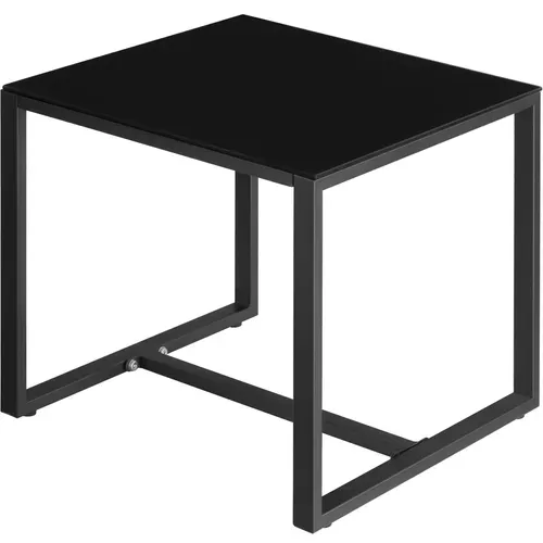 Ensemble De Salon De Jardin En Rotin Gris Clair/noir  55.5 X 58 X 78 Cm