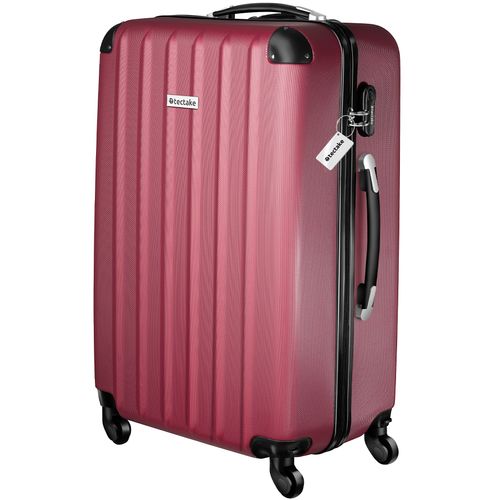 Ensemble De 3 Valises Avec Pèse-bagage Et étiquettes Roulettes 360 Degrès