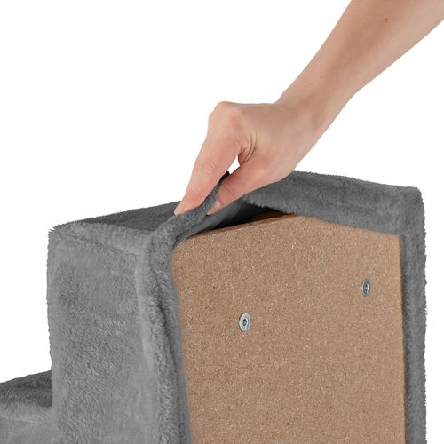 Escalier Pour Animaux Domestiques Paw Path En Panneau Aggloméré Gris