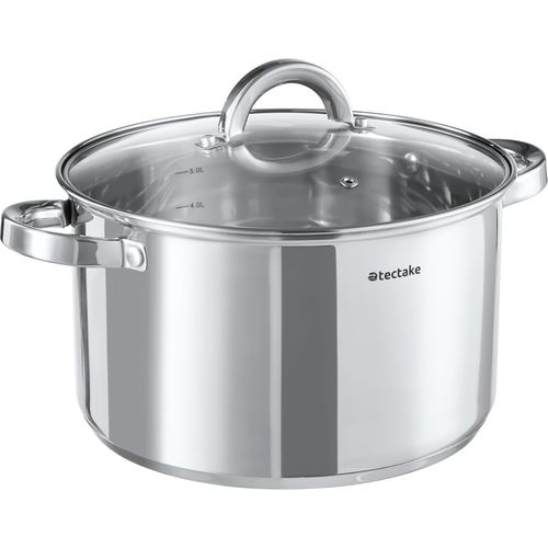 Batterie De Cuisine Turin En Acier Inoxydable Argent