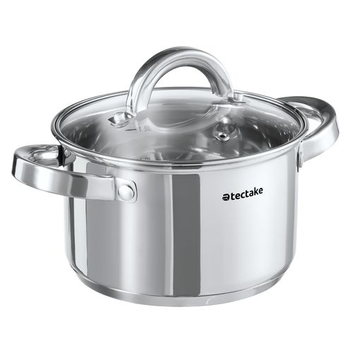 Batterie De Cuisine Turin En Acier Inoxydable Argent