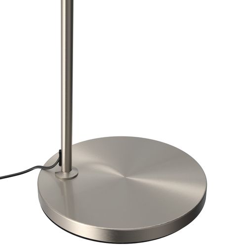 1 Lampe Arquée Sur Pied Arcus En Acier Nickel Mat