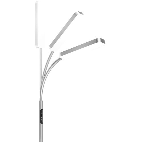 1 Lampadaire Prisma En Acier Argent