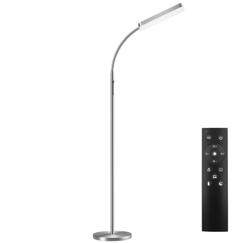 1 Lampadaire Prisma En Acier Argent