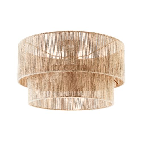1 Plafonnier Lignea Lux En Jute En Jute, Acier Marron