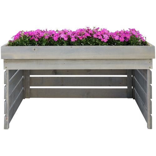 Garage Pour Robot Tondeuse Hortus En Bois De Pin Gris