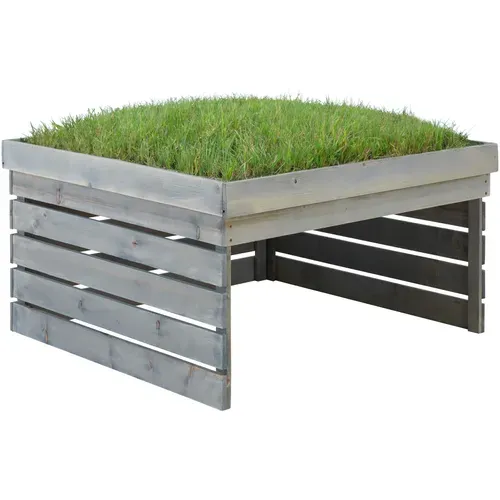 Garage Pour Robot Tondeuse Hortus En Bois De Pin Gris