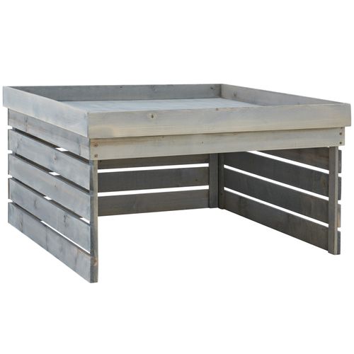 Garage Pour Robot Tondeuse Hortus En Bois De Pin Gris