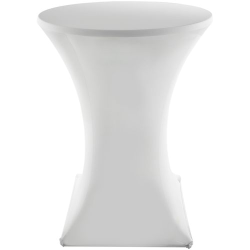 Par Pièce Table Haute Eren En Acier Enduit De Poudre Blanc