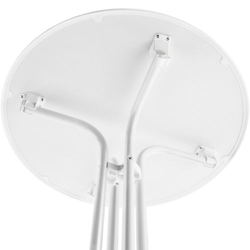 Par Pièce Table Haute Eren En Acier Enduit De Poudre Blanc