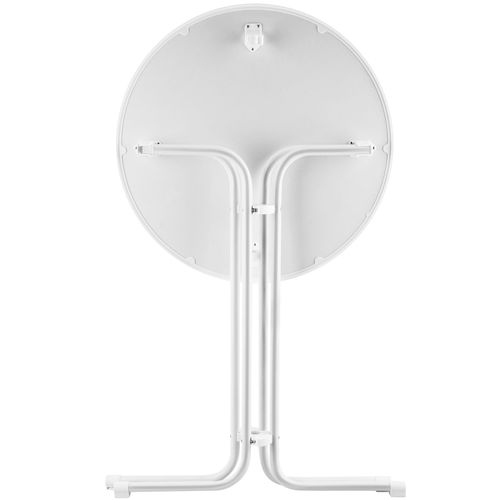 Par Pièce Table Haute Eren En Acier Enduit De Poudre Blanc