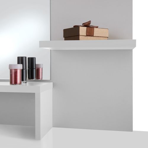 Coiffeuse Table De Maquillage Zöé En Panneau Aggloméré Blanc